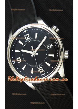 Jaeger-LeCoultre Polaris Black Dial Watch with Nylon Strap 1:1 Mirror Replica