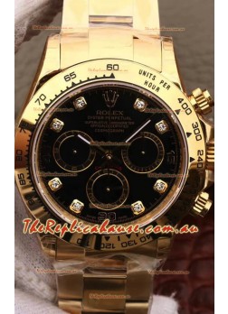 Rolex Cosmograph Daytona 116508 Yellow Gold Original Cal.4130 Movement - 904L Steel Watch
