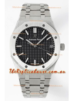 Audemars Piguet Royal Oak 15500 41MM Black Dial 904L Steel CALIBRE 4302 Movement 1:1 Mirror Replica