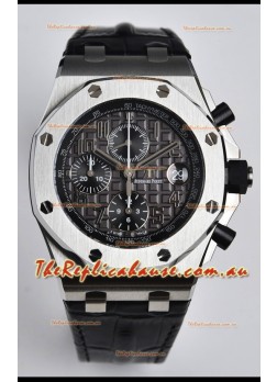 Audemars Piguet Royal Oak Offshore Grey Dial Chronograph 1:1 Mirror Replica Watch - 904L Steel 