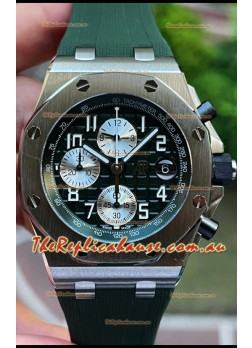 Audemars Piguet Royal Oak Offshore Black Dial Chronograph 1:1 Mirror Replica Watch - 904L Steel 