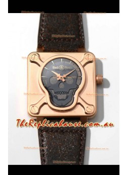 Bell & Ross BR0192 Skull Edition Bronze Casing GREY Skull on Grey Layer Swiss Replica Watch 