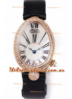 Breguet Reine De Naples Ladies Rose Gold Swiss 1:1 Edition Replica Watch 