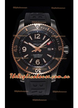 Breitling Superocean Automatic 46 Black Steel - Black Dial in DLC Coated Casing 
