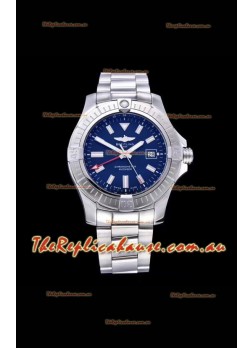Breitling Avenger 43 Automatic Blue Dial Steel Strap 1:1 Mirror Swiss Replica Watch 