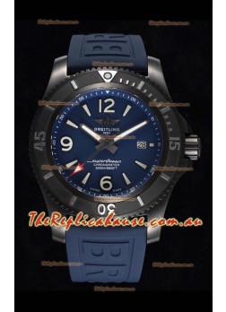 Breitling Superocean Automatic 46 Black Steel - Blue Dial in DLC Coated Casing 
