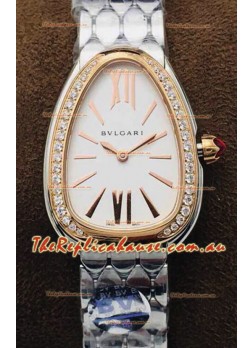 Bvlgari Serpenti Seduttori Edition Watch in Stainless Steel - Rose Gold Bezel 1:1 Mirror Replica