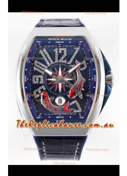 Franck Muller Vanguard KOI V45 YT SC DT AC BL KOI 2 Swiss Replica Watch 