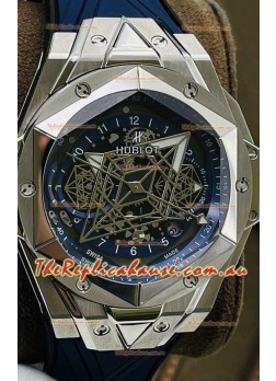 Hublot Big Bang UNICO Sang Bleu II Stainless Steel 1:1 Mirror Quality Swiss Replica Watch 