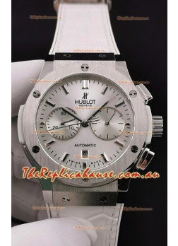 Hublot Classic Fusion Chronograph Stainless Steel Casing Silver Dial 1:1 Mirror Replica Watch 