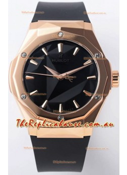 Hublot Classic Fusion Orlinski King Gold 40MM Edition Black Dial Swiss Replica Watch
