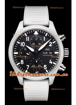 IWC Pilot's Chronograph Top Gun Ceramic IW389105 1:1 Mirror Replica in Black Dial 