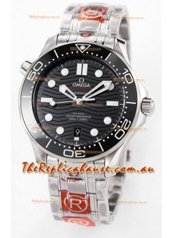 Omega Seamaster 300M Master Chronometer Black Swiss 904L Steel 1:1 Mirror Replica Watch