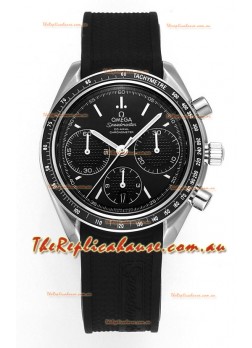 Omega Speedmaster Racing 904L Steel Chronograph 1:1 Mirror Replica in Black Dial