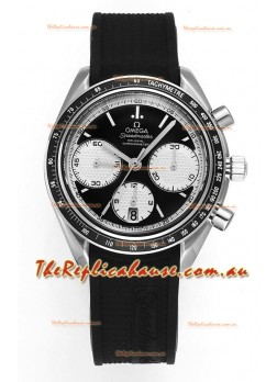 Omega Speedmaster Racing 904L Steel Chronograph 1:1 Mirror Replica in Black Dial