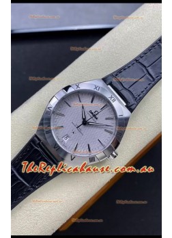 Omega Co-Axial Constellation 41MM 904L Steel Grey Dial 1:1 Mirror Replica Watch