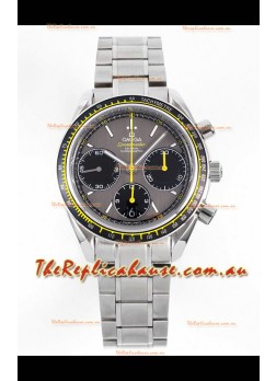 Omega Speedmaster Racing 904L Steel Chronograph 1:1 Mirror Replica in Grey Dial