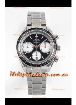 Omega Speedmaster Racing 904L Steel Chronograph 1:1 Mirror Replica in Black Dial