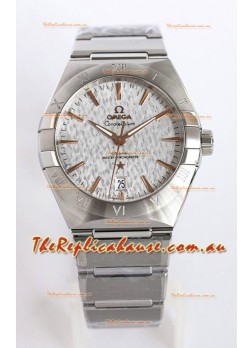 Omega Co-Axial Constellation 41MM 904L Steel Grey Dial 1:1 Mirror Replica Watch