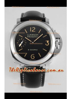 Panerai Luminor 8 Giorni PAM00915 Black Dial in 1:1 Mirror Quality - 904L Steel 