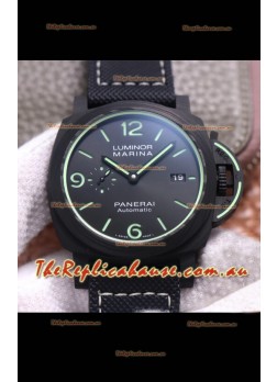 Panerai Luminor Marina PAM1118 Carbotech 1:1 Mirror Swiss Replica Watch 44MM