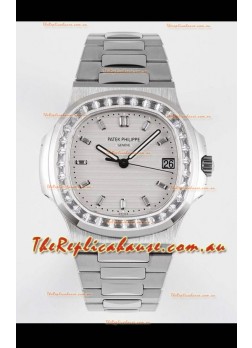 Patek Philippe Nautilus 5711/1A White Dial 1:1 Mirror Swiss Replica Watch in 904L Steel 