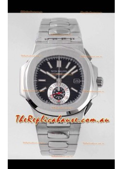Patek Philippe Nautilus 5980/1A 904L Steel Case in Black Dial - 1:1 Mirror Replica