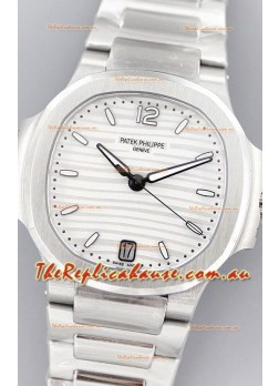 Patek Philippe Nautilus 7118/1A White Dial 1:1 Mirror Swiss Replica Watch in 904L Steel 