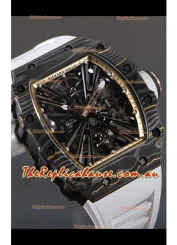 Richard Mille RM12-01 Carbon Fiber Case Genuine Tourbillon Movement 1:1 Mirror Replica Watch