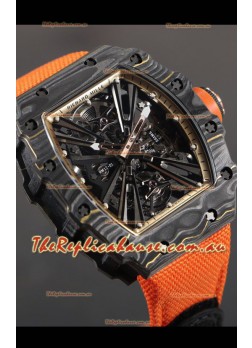 Richard Mille RM12-01 Carbon Fiber Case Genuine Tourbillon Movement 1:1 Mirror Replica Watch
