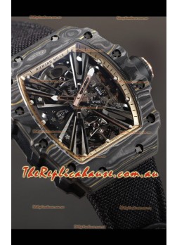 Richard Mille RM12-01 Carbon Fiber Case Genuine Tourbillon Movement 1:1 Mirror Replica Watch