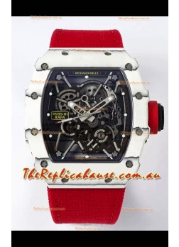 Richard Mille RM35-01 Rafael Nadal Carbon Fiber Casing with Genuine Tourbillon Super Clone Watch 
