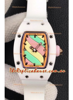 Richard Mille RM-07 Bon Bon White Ceramic Ladies 1:1 Swiss Replica Watch 