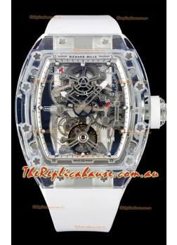 Richard Mille 56-01 Transparent Sapphires Casing with Genuine Swiss Tourbillon Movement Super Clone