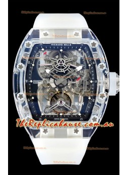 Richard Mille 56-01 Transparent Sapphires Casing with Genuine Swiss Tourbillon Movement Super Clone