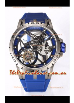 Roger Dubuis Excalibur Spider Flying Tourbillon Skeleton Titanium Casing 45MM  1:1 Mirror Swiss Watch