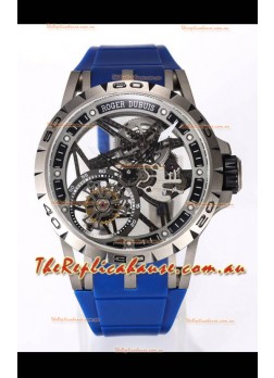 Roger Dubuis Excalibur Spider Flying Tourbillon Skeleton Titanium Casing 45MM  1:1 Mirror Swiss Watch