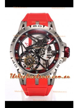 Roger Dubuis Excalibur Spider Flying Tourbillon Skeleton Titanium Casing 45MM  1:1 Mirror Swiss Watch