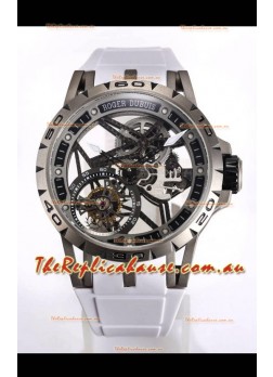 Roger Dubuis Excalibur Spider Flying Tourbillon Skeleton Titanium Casing 45MM  1:1 Mirror Swiss Watch