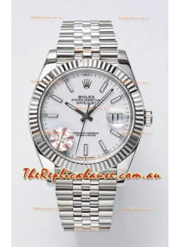 Rolex Datejust Cal.3235 Movement Swiss Watch 1:1 Mirror Replica 904L Steel 41MM - White Dial 