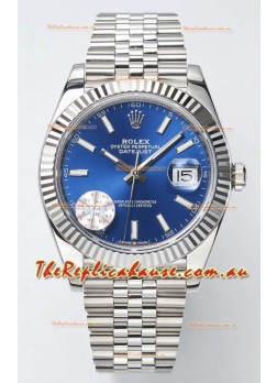 Rolex Datejust Cal.3235 Movement Swiss Watch 1:1 Mirror Replica 904L Steel 41MM - Blue Dial 