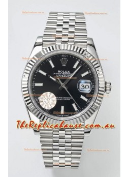 Rolex Datejust Cal.3235 Movement Swiss Watch 1:1 Mirror Replica 904L Steel 41MM - Black Dial 