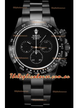 Rolex Daytona Blaken 1:1 Swiss Mirror Replica Black Dial Cal.4130 Movement (WITH BOX) 