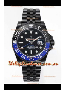 Rolex GMT Masters II REF.126710BLRO Batman BLAKEN Swiss Replica - 904L Steel in DLC Coating