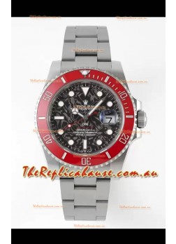 Rolex Submariner DiW Stainless Steel Casing Ceramic Red Bezel Edition Watch 