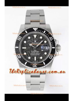 Rolex Submariner DiW Stainless Steel Casing Black Ceramic Bezel Edition Watch 
