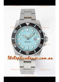 Rolex Submariner DiW Stainless Steel Casing Black Ceramic Bezel Blue Dial Edition Watch 
