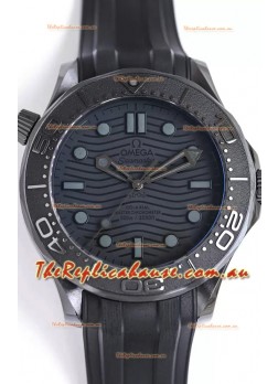 Omega Seamaster 300M "Black Black" Ceramic Case Swiss 1:1 Mirror Replica Watch 