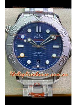 Omega Seamaster 300M Co-Axial Master Chronometer Blue Dial Titanium Bezel - 1:1 Mirror Replica
