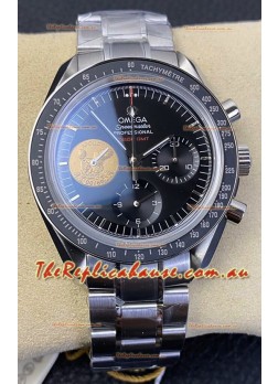 Omega Speedmaster Apollo 11 40th Anniversary Chronograph 42MM Black Dial  1:1 Mirror Replica Watch